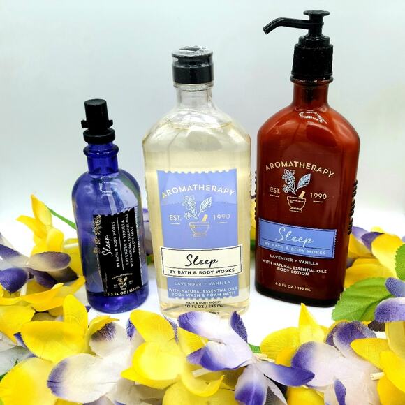 Bath & Body Works Lavender Vanilla Sleep Set - Picture 1 of 1